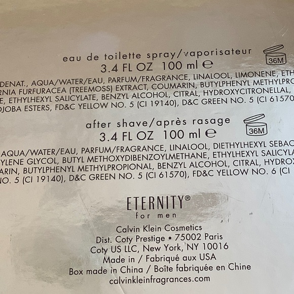 Calvin Klein ETERNITY FOR MEN eat de toilette spray 100 ml / after shave 100 ml - Picture 5 of 8